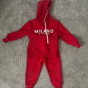 Red Toddler 4T Sweatsuit